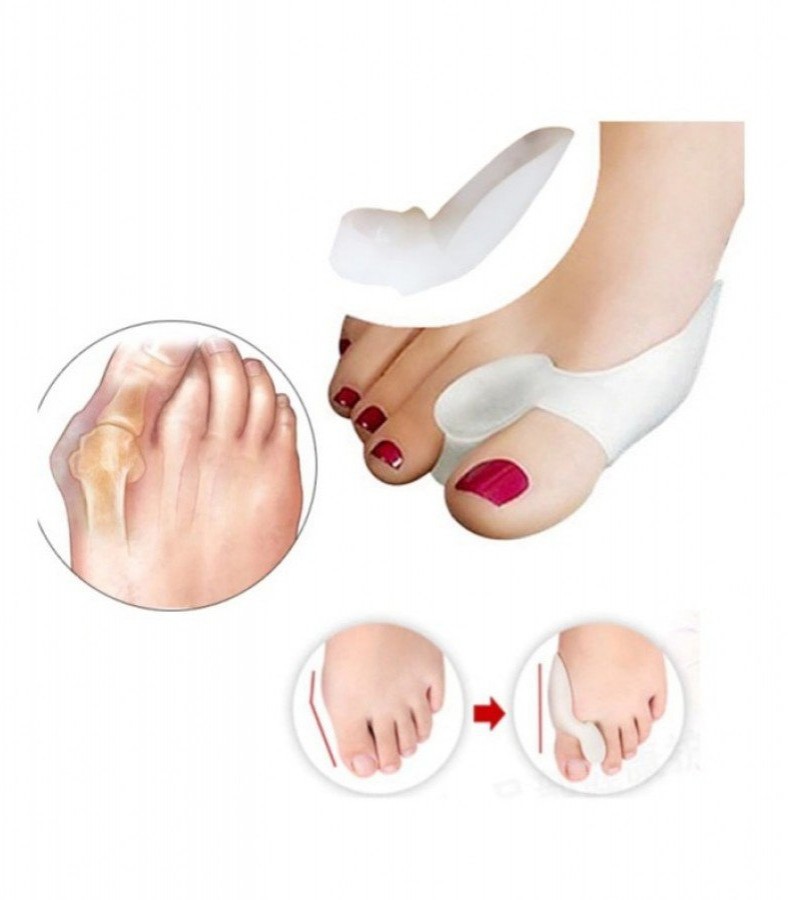 1 Pair Silicone Gel Bunion Protector Toe Straightener