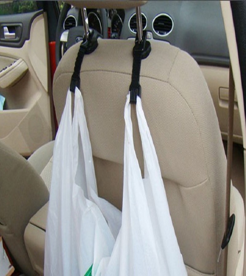 2 PCS Plastic Car Shopping Bag Holder Seat Hook Hanger