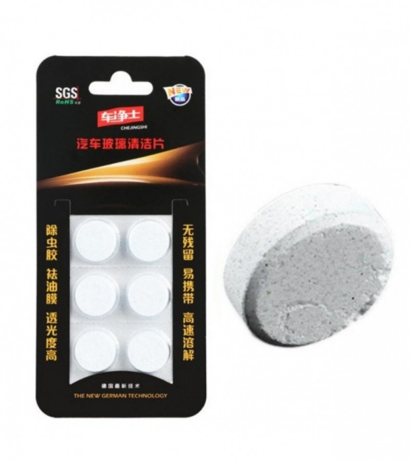 6 Pcs Auto Windscreen Cleaner Car Windscreen Cleaning Agent Pills