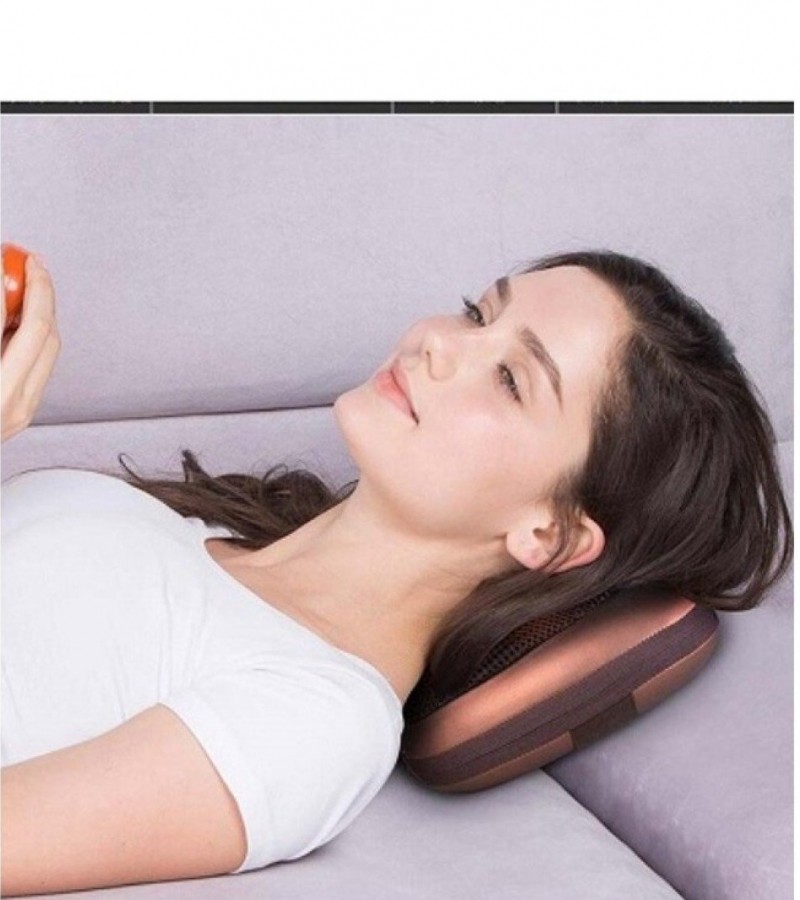 Back Massage Pillow with Heating Function - Electric Shiatsu Neck Massager Cushion Relax Neck / Back