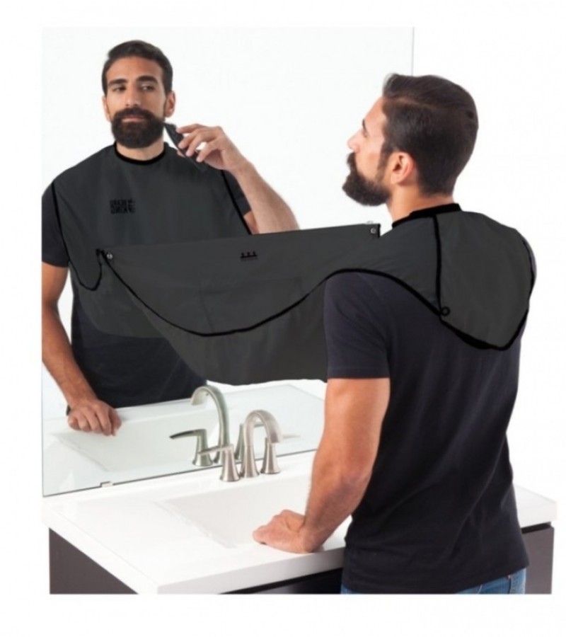 Beard Bib Black Shaving Grooming Apron