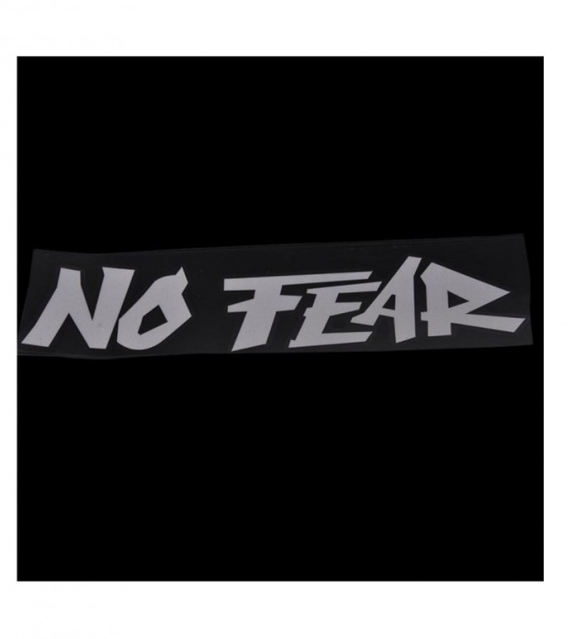 Cool Slogan NO FEAR Car Sticker White