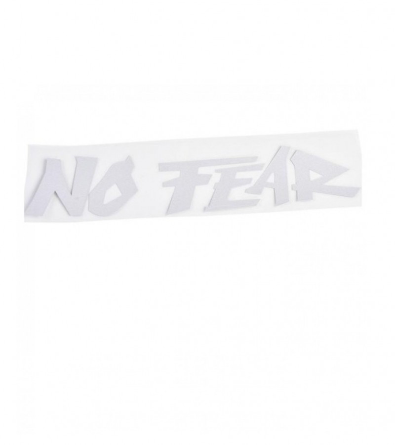 Cool Slogan NO FEAR Car Sticker White