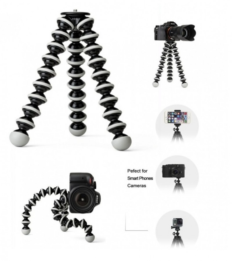 Gorilla Camera And Mobile Tripod Stand 811 - Black