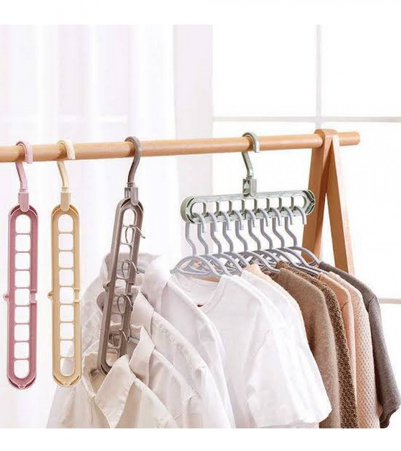 Multi purpose Cloth Hanger for Shirt Coat Babies Clothes Space Saver