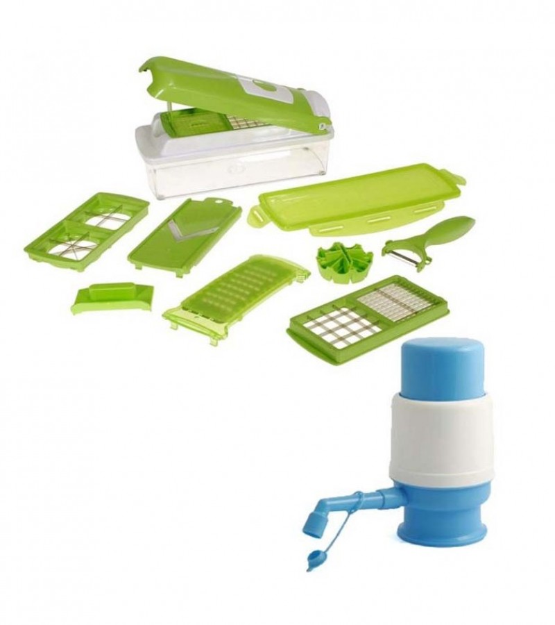 Pack Of 2 - Nicer Dicer Plus & Manual Drinking Water Pump