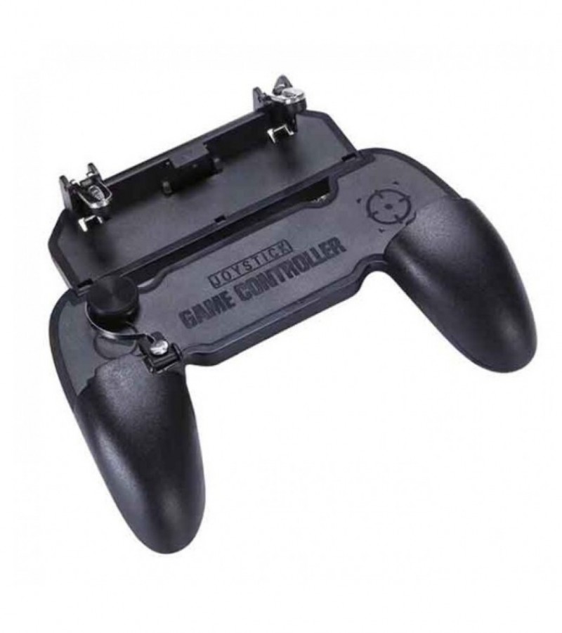 PUBG W11Plus Mobile Game Pad L1R1 With Joystick Trigger - Black