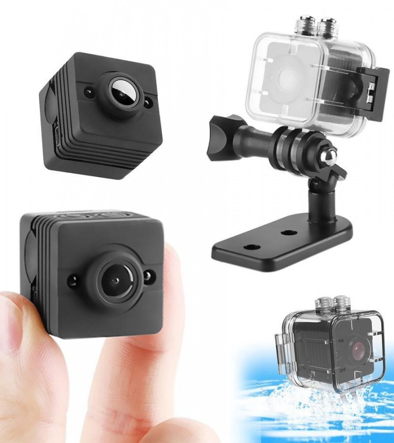 Sq12 Wide Angle Waterproof Mini Camera 1080p Hd