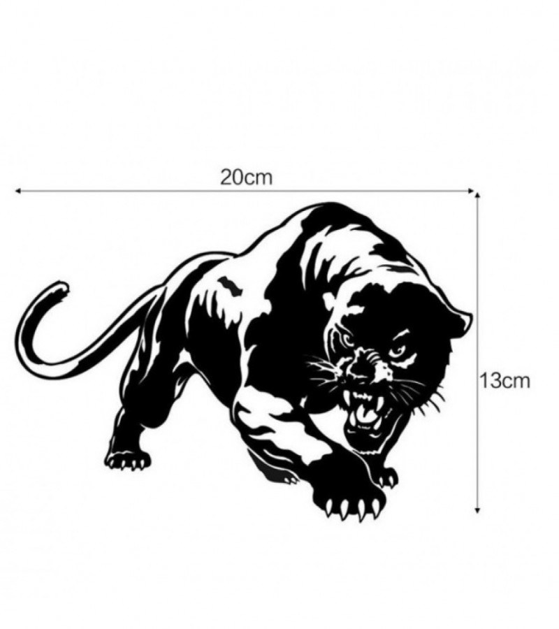 Wild Panther Hunting Car Body Decal Car Stickers - Black