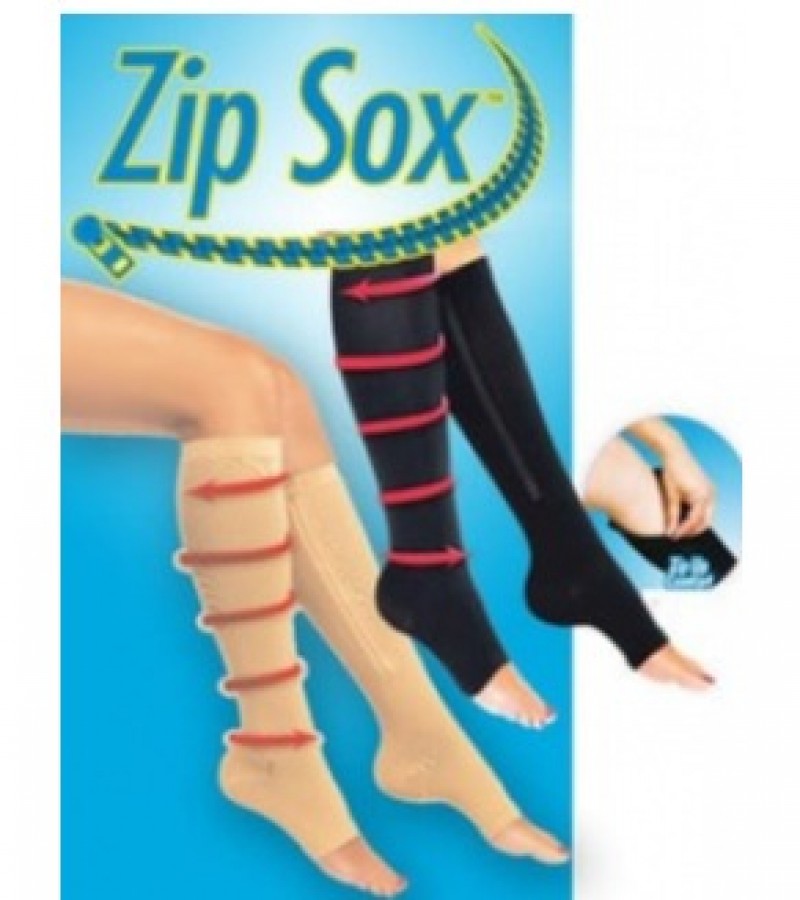 Zip-up Zipper Compression Socks Improve Blood Circulation Reduce Swelling